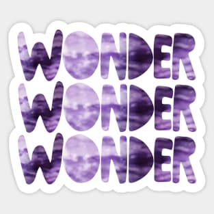 Wonder (Purple Abstract) Sticker